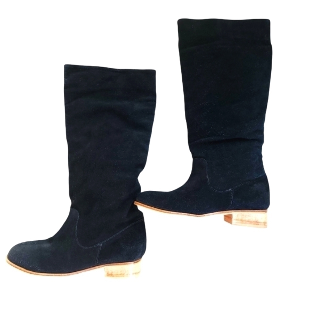 CHARLES by Charles David Black Sued Boots